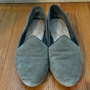 Birdies Olive Suede Heron Loafers